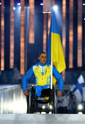 На открытии Паралимпиады в Сочи вышел только один украинский спортсмен