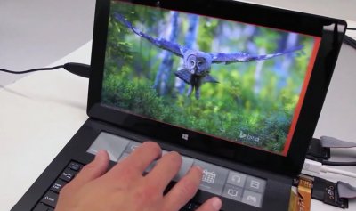 Microsoft представил клавиатуру с e-ink дисплеем