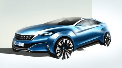 Компании Nissan и Dongfeng показали купеобразный кроссовер Venucia T90