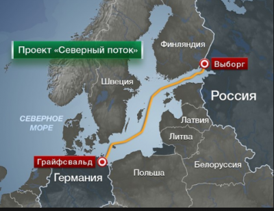 Украина не позволяет России строить газопровод «Северный поток-2»