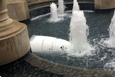 В США робот-охранник утопился в фонтане торгового центра