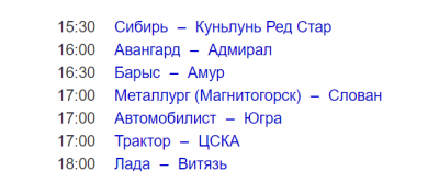 Конкурс прогнозов. Континентальная Хоккейная Лига 2013/2014 (турнирная таблица, 