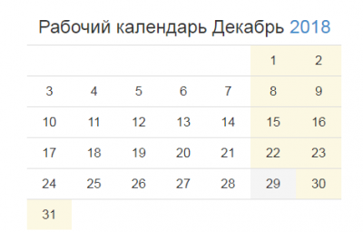 Сколько дней будет декабрь