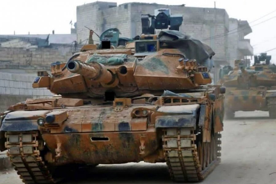 Тяжелые танки Т-90 брошены в атаку на турецкие войска на севере Сирии
