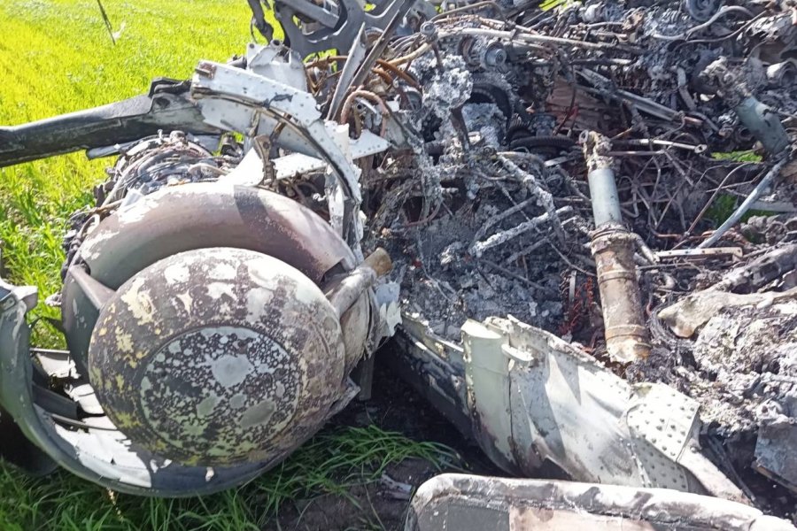 В Херсонский области найден уничтоженный вертолет Ми-8